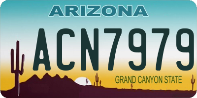 AZ license plate ACN7979