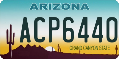AZ license plate ACP6440