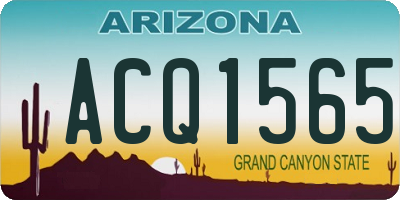 AZ license plate ACQ1565