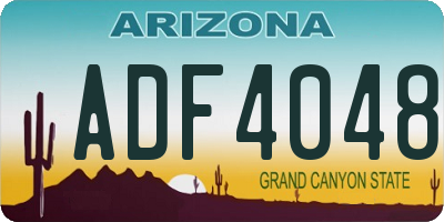 AZ license plate ADF4048