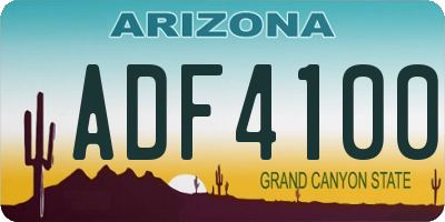 AZ license plate ADF4100