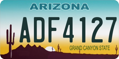 AZ license plate ADF4127