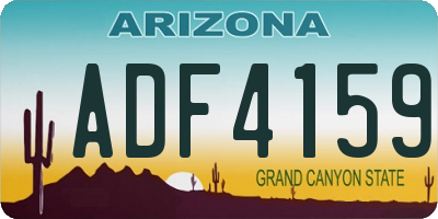 AZ license plate ADF4159