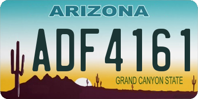 AZ license plate ADF4161