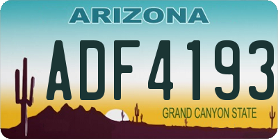 AZ license plate ADF4193