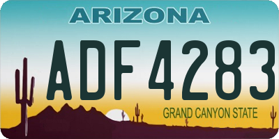 AZ license plate ADF4283