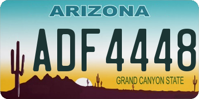 AZ license plate ADF4448