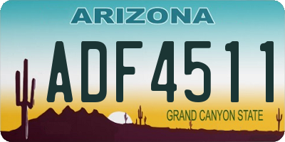 AZ license plate ADF4511