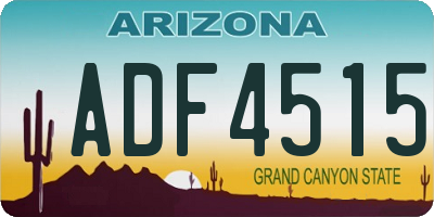 AZ license plate ADF4515