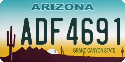 AZ license plate ADF4691
