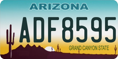 AZ license plate ADF8595
