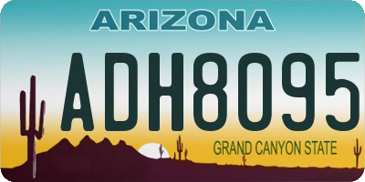 AZ license plate ADH8095