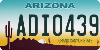 AZ license plate ADI0439