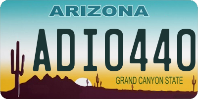 AZ license plate ADI0440