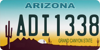 AZ license plate ADI1338