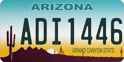 AZ license plate ADI1446