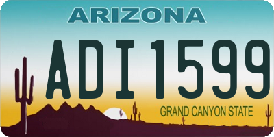AZ license plate ADI1599