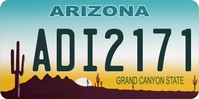 AZ license plate ADI2171
