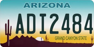 AZ license plate ADI2484