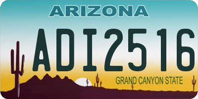 AZ license plate ADI2516