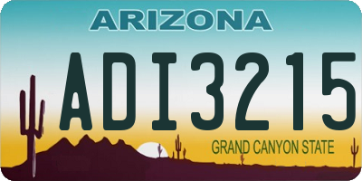 AZ license plate ADI3215