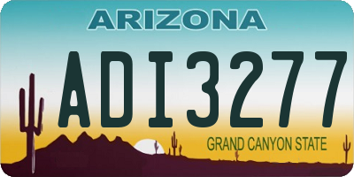 AZ license plate ADI3277