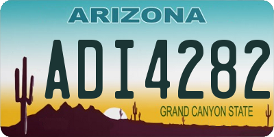 AZ license plate ADI4282