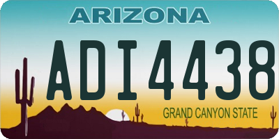 AZ license plate ADI4438