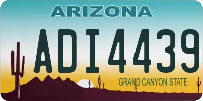 AZ license plate ADI4439