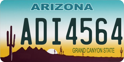 AZ license plate ADI4564