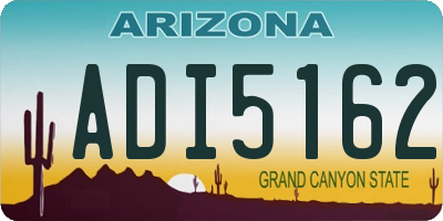 AZ license plate ADI5162