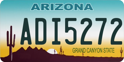 AZ license plate ADI5272