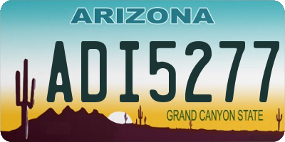 AZ license plate ADI5277