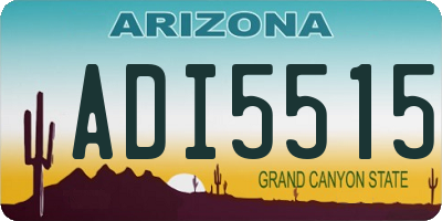 AZ license plate ADI5515