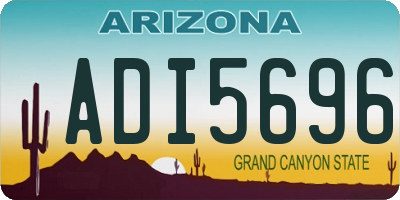 AZ license plate ADI5696