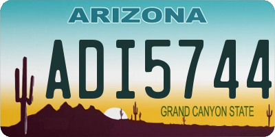 AZ license plate ADI5744