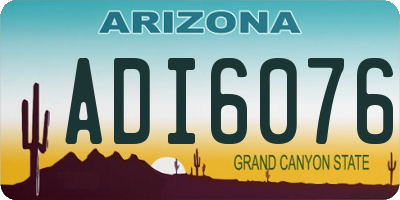 AZ license plate ADI6076