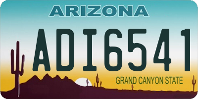 AZ license plate ADI6541