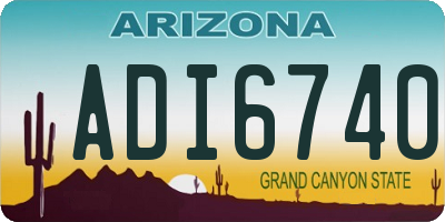 AZ license plate ADI6740