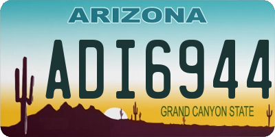 AZ license plate ADI6944