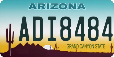 AZ license plate ADI8484