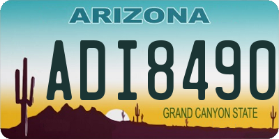 AZ license plate ADI8490