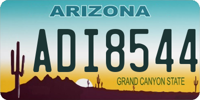 AZ license plate ADI8544