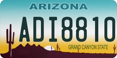 AZ license plate ADI8810