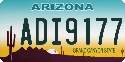 AZ license plate ADI9177
