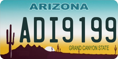 AZ license plate ADI9199