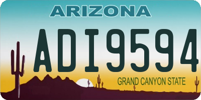 AZ license plate ADI9594