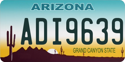 AZ license plate ADI9639