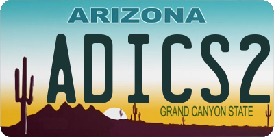 AZ license plate ADICS2