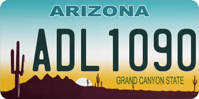 AZ license plate ADL1090